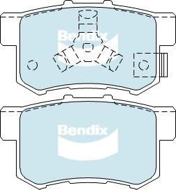 Bendix USA DB1728 GCT Brake Pad Set, disc brake DB1728GCT
