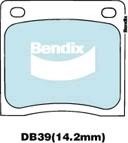 Bendix USA DB39 GCT Brake Pad Set, disc brake DB39GCT
