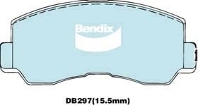 Bendix USA DB297 -4WD Brake Pad Set, disc brake DB2974WD