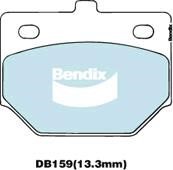 Bendix USA DB159 GCT Brake Pad Set, disc brake DB159GCT