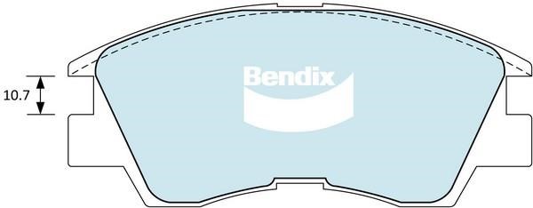 Bendix USA DB1168 -4WD Brake Pad Set, disc brake DB11684WD