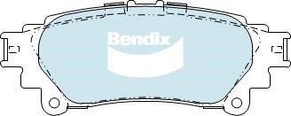 Bendix USA DB2245 4WD Brake Pad Set, disc brake DB22454WD
