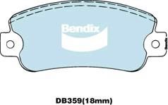 Bendix USA DB359 GCT Brake Pad Set, disc brake DB359GCT