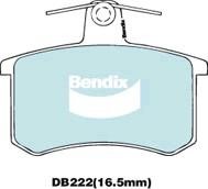 Bendix USA DB222 GCT Brake Pad Set, disc brake DB222GCT