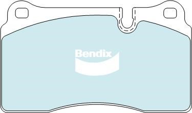Bendix USA DB2073 EURO+ Brake Pad Set, disc brake DB2073EURO