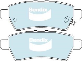 Bendix USA DB1919 -4WD Brake Pad Set, disc brake DB19194WD