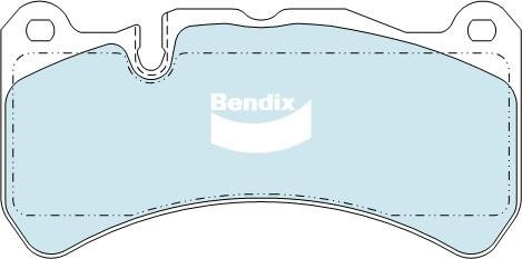 Bendix USA DB1845 GCT Brake Pad Set, disc brake DB1845GCT