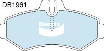 Bendix USA DB1961 HD Brake Pad Set, disc brake DB1961HD