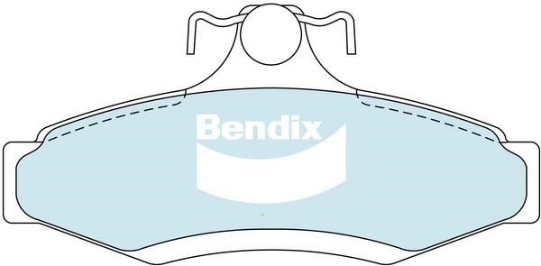 Bendix USA DB1204 HD Brake Pad Set, disc brake DB1204HD