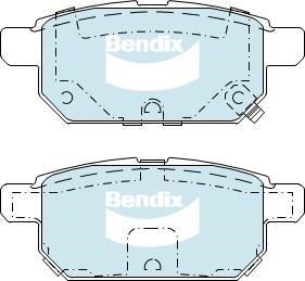 Bendix USA DB2364 4WD Brake Pad Set, disc brake DB23644WD
