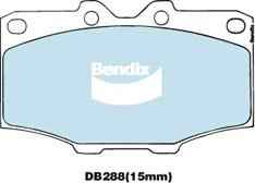 Bendix USA DB288 -4WD Brake Pad Set, disc brake DB2884WD