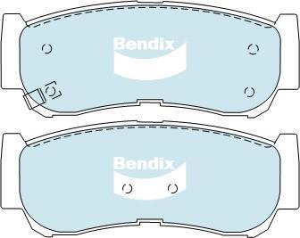 Bendix USA DB2035 GCT Brake Pad Set, disc brake DB2035GCT