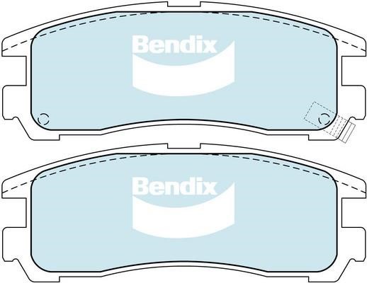 Bendix USA DB1239 GCT Brake Pad Set, disc brake DB1239GCT