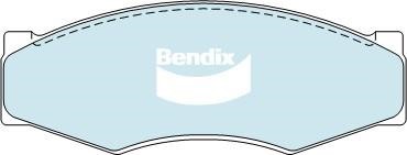 Bendix USA DB340 -4WD Brake Pad Set, disc brake DB3404WD