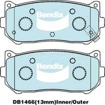 Bendix USA DB1466 GCT Brake Pad Set, disc brake DB1466GCT