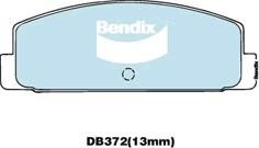 Bendix USA DB372 GCT Brake Pad Set, disc brake DB372GCT