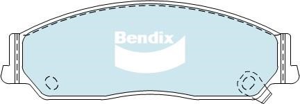 Bendix USA DB1474 HD Brake Pad Set, disc brake DB1474HD
