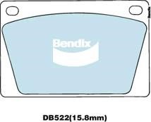 Bendix USA DB522 GCT Brake Pad Set, disc brake DB522GCT