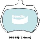 Bendix USA DB815 GCT Brake Pad Set, disc brake DB815GCT