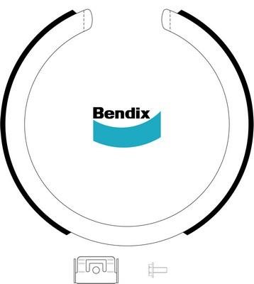 Bendix USA BS3216 Parking brake shoes BS3216