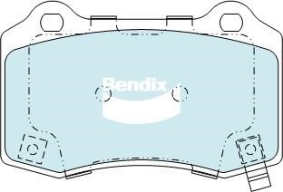 Bendix USA DB2260 HD Brake Pad Set, disc brake DB2260HD