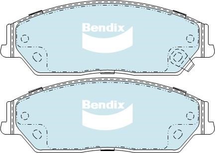 Bendix USA DB2243 HD Brake Pad Set, disc brake DB2243HD