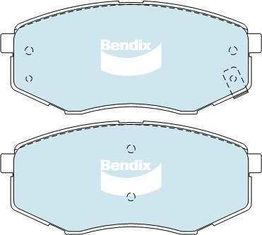 Bendix USA DB2072 GCT Brake Pad Set, disc brake DB2072GCT