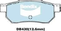 Bendix USA DB430 GCT Brake Pad Set, disc brake DB430GCT