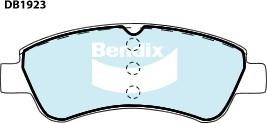 Bendix USA DB1923 EURO+ Brake Pad Set, disc brake DB1923EURO