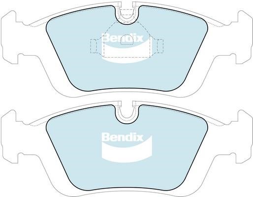 Bendix USA DB1224 EURO+ Brake Pad Set, disc brake DB1224EURO