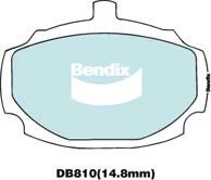 Bendix USA DB810 GCT Brake Pad Set, disc brake DB810GCT