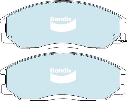 Bendix USA DB1745 -4WD Brake Pad Set, disc brake DB17454WD