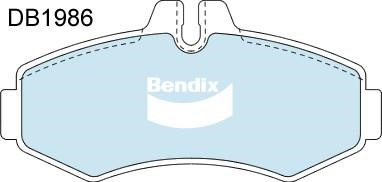 Bendix USA DB1986 HD Brake Pad Set, disc brake DB1986HD