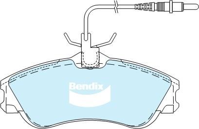 Bendix USA DB2015 HD Brake Pad Set, disc brake DB2015HD