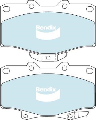Bendix USA DB1346 -4WD Brake Pad Set, disc brake DB13464WD