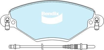 Bendix USA DB2016 HD Brake Pad Set, disc brake DB2016HD