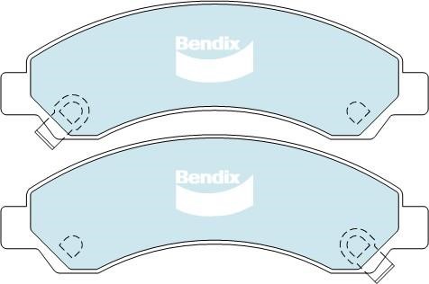 Bendix USA DB2061 HD Brake Pad Set, disc brake DB2061HD