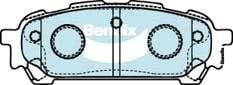 Bendix USA DB1672 SRT Brake Pad Set, disc brake DB1672SRT