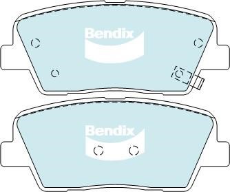 Bendix USA DB2178 HD Brake Pad Set, disc brake DB2178HD