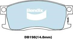 Bendix USA DB198 GCT Brake Pad Set, disc brake DB198GCT