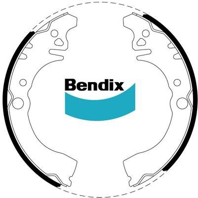 Bendix USA BS1673 Brake shoe set BS1673