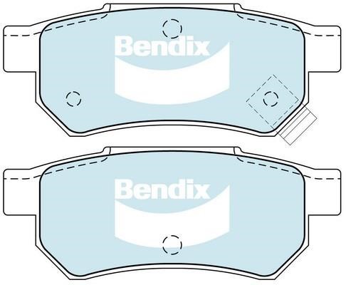 Bendix USA DB1163 GCT Brake Pad Set, disc brake DB1163GCT