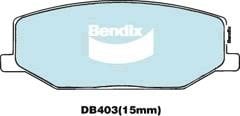 Bendix USA DB403 GCT Brake Pad Set, disc brake DB403GCT