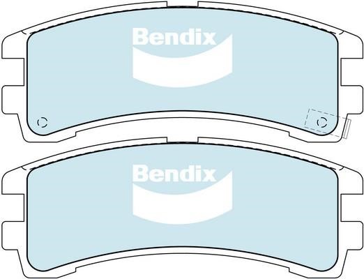 Bendix USA DB1175 -4WD Brake Pad Set, disc brake DB11754WD