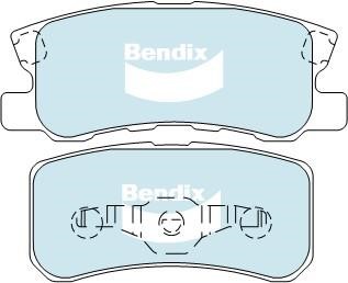 Bendix USA DB1464 ULT4WD Brake Pad Set, disc brake DB1464ULT4WD