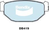 Bendix USA DB419 GCT Brake Pad Set, disc brake DB419GCT