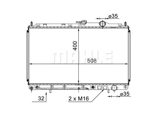 Wilmink Group WG2182758 Radiator, engine cooling WG2182758