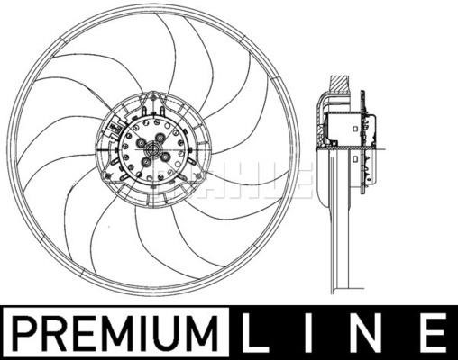 Wilmink Group WG2180761 Hub, engine cooling fan wheel WG2180761