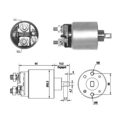 Wilmink Group WG1821425 Solenoid Switch, starter WG1821425