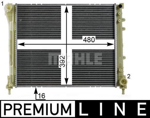 Radiator, engine cooling Wilmink Group WG2183024